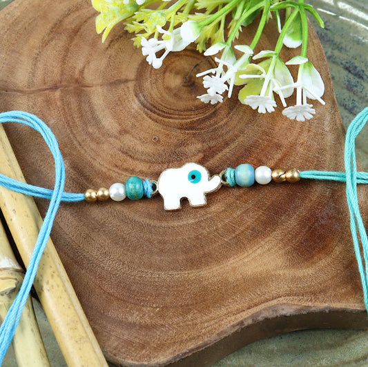 Evil Eye Elephant Rakhi